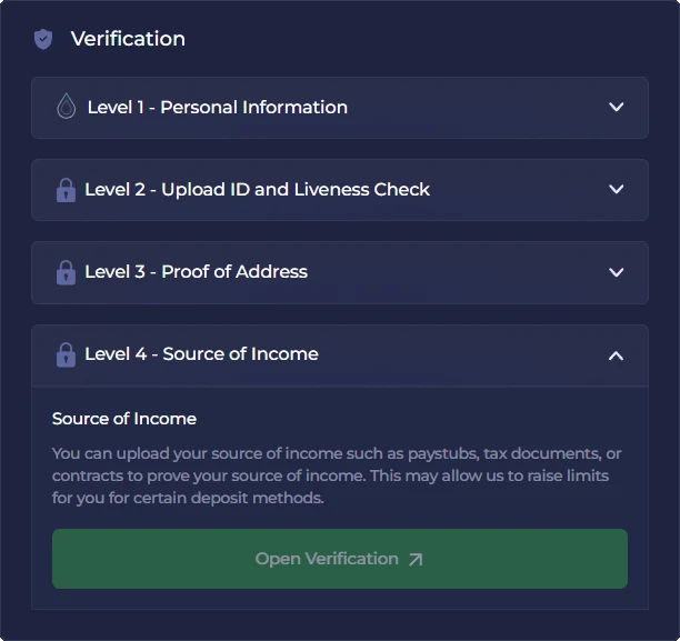 Rainbet KYC Verification